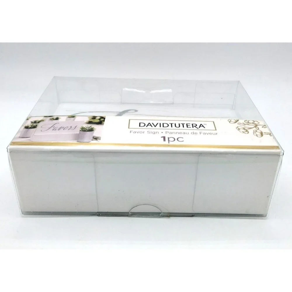 Wedding Reception Favor Sign Wooden & Silver Table Decoration David Tutera